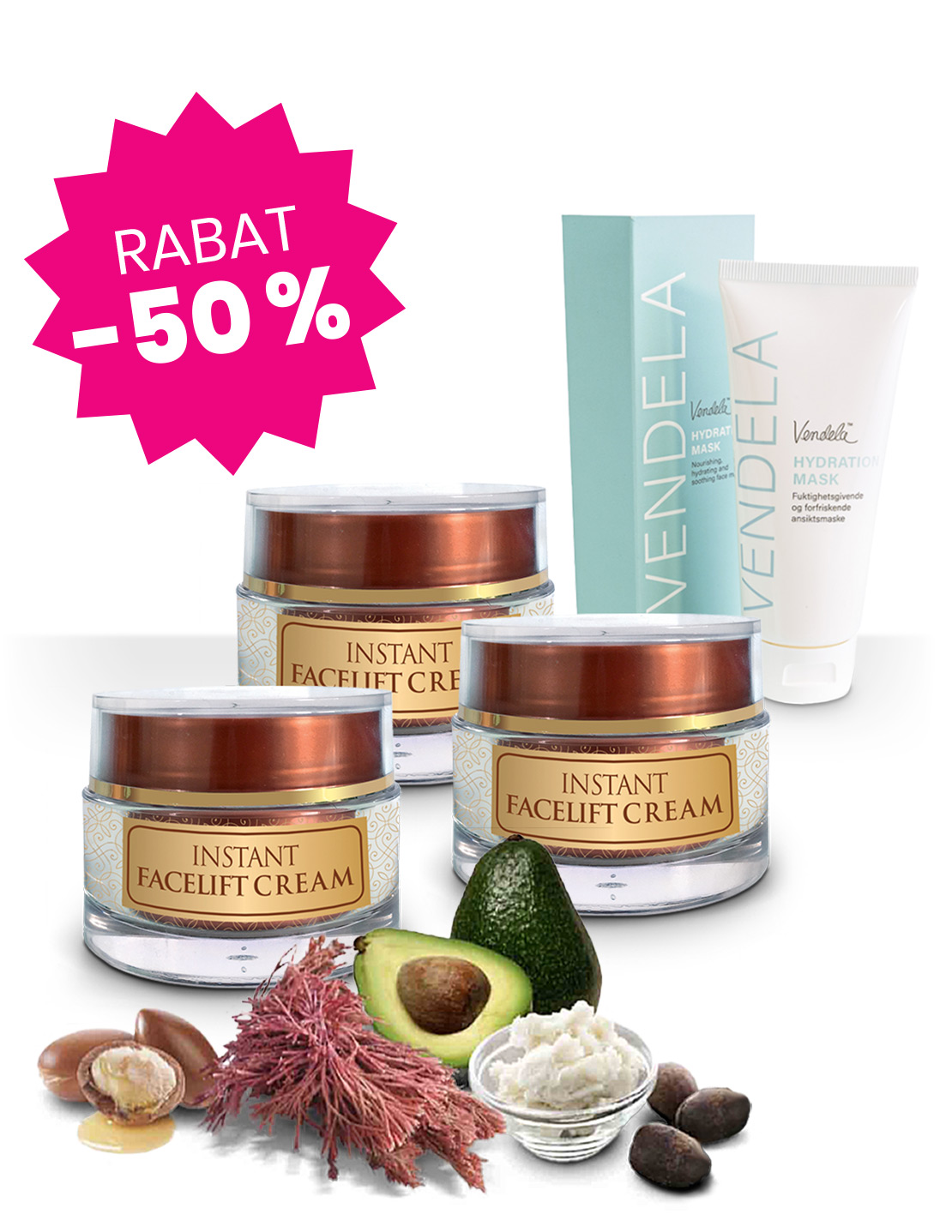 Aimé Instant Facelift creme udglatter huden i ansigtet